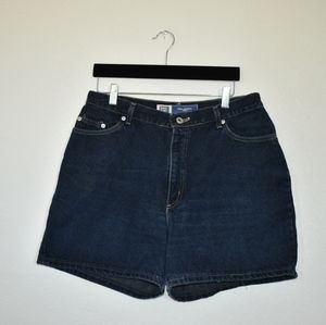 Vintage Y2K Dark Wash Denim Shorts